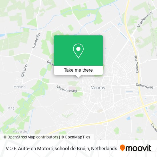 V.O.F. Auto- en Motorrijschool de Bruijn Karte