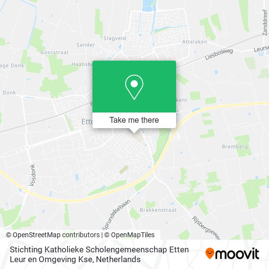 Stichting Katholieke Scholengemeenschap Etten Leur en Omgeving Kse map