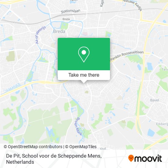 De Pit, School voor de Scheppende Mens Karte