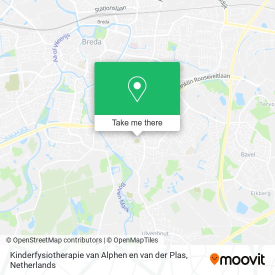 Kinderfysiotherapie van Alphen en van der Plas Karte