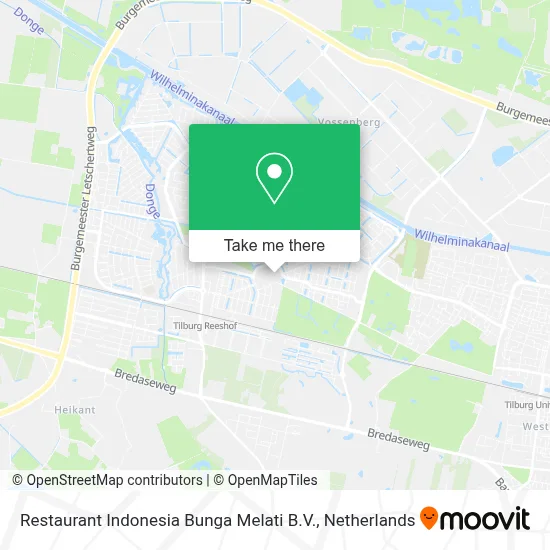 Restaurant Indonesia Bunga Melati B.V. map