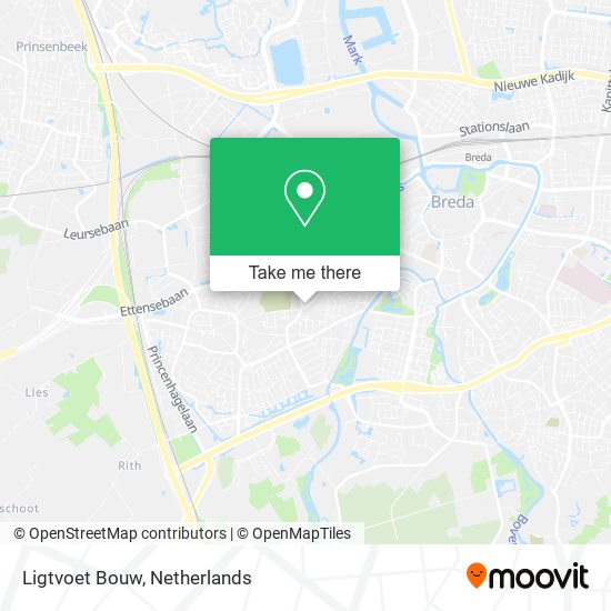 Ligtvoet Bouw map