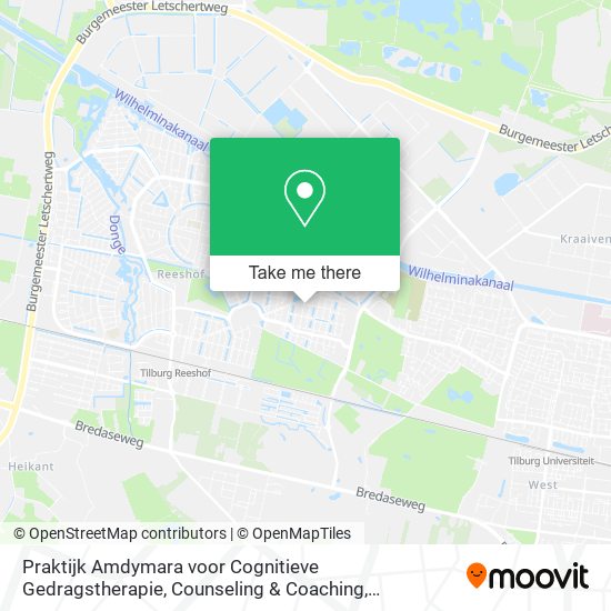 Praktijk Amdymara voor Cognitieve Gedragstherapie, Counseling & Coaching map