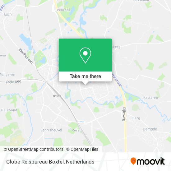 Globe Reisbureau Boxtel map