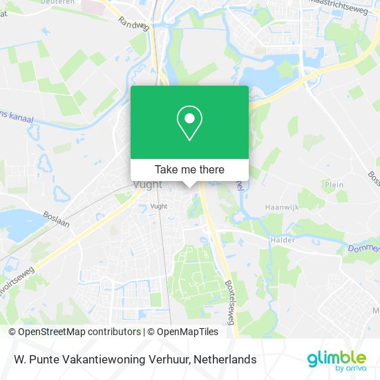 W. Punte Vakantiewoning Verhuur map