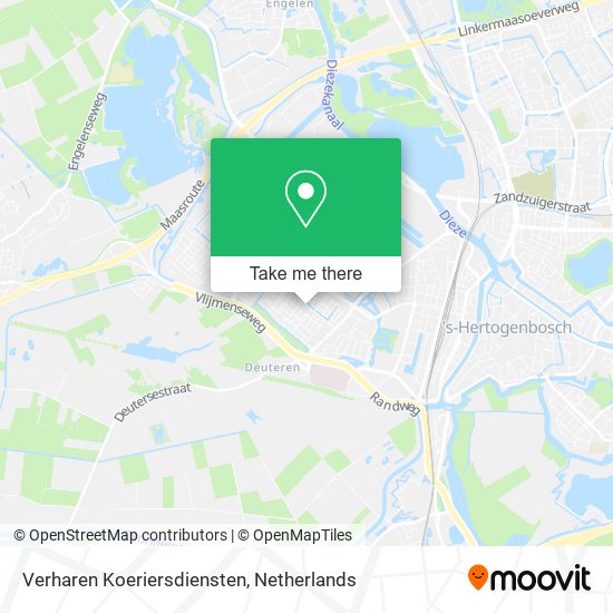 Verharen Koeriersdiensten map