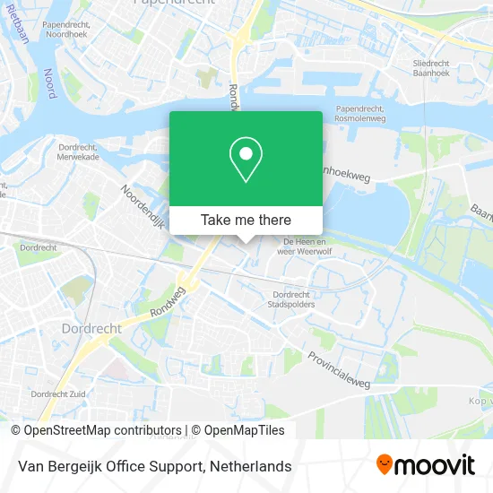 Van Bergeijk Office Support map