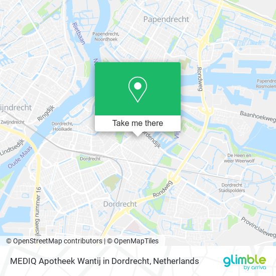 MEDIQ Apotheek Wantij in Dordrecht Karte