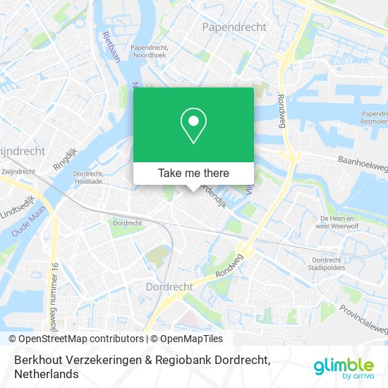 Berkhout Verzekeringen & Regiobank Dordrecht map