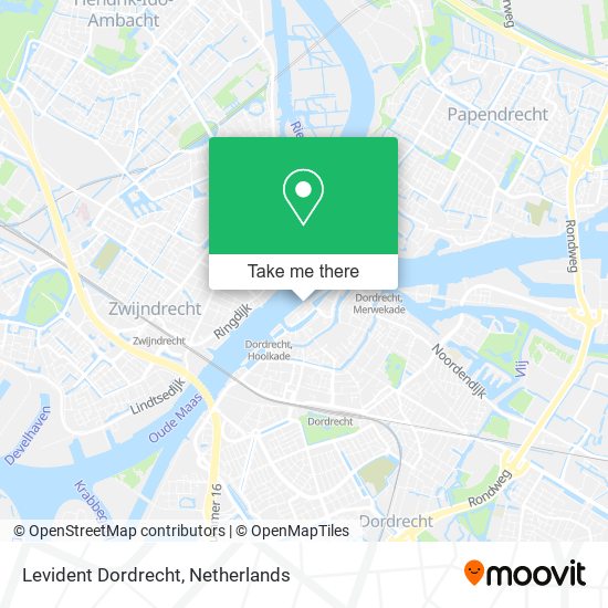 Levident Dordrecht map