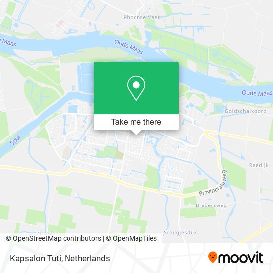 Kapsalon Tuti map