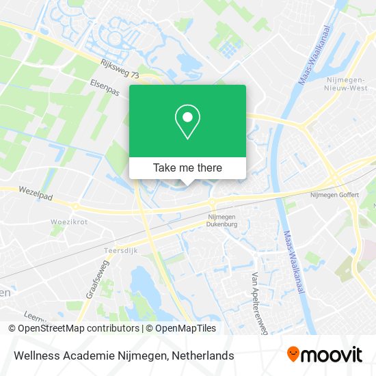 Wellness Academie Nijmegen map
