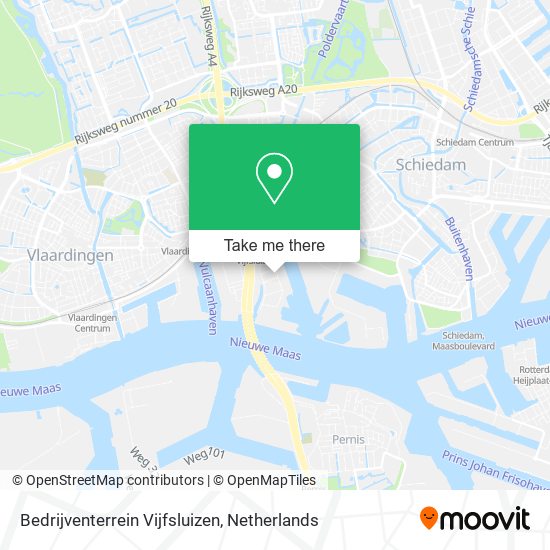 Bedrijventerrein Vijfsluizen map