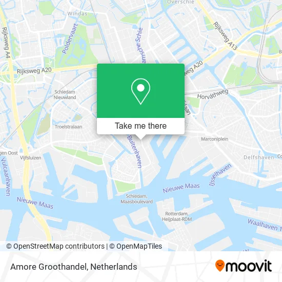 Amore Groothandel map