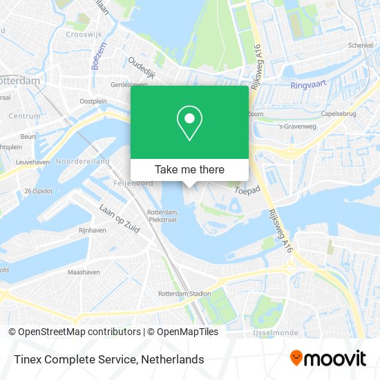 Tinex Complete Service map