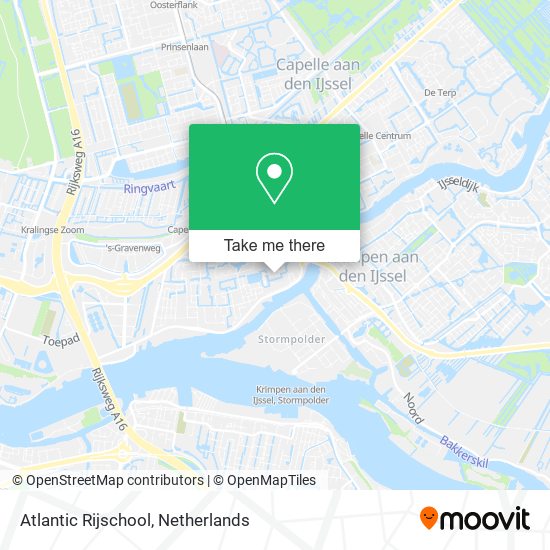 Atlantic Rijschool map