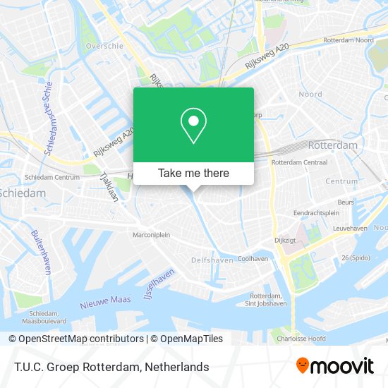 T.U.C. Groep Rotterdam map