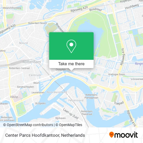 Center Parcs Hoofdkantoor map