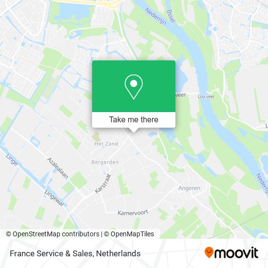 France Service & Sales map