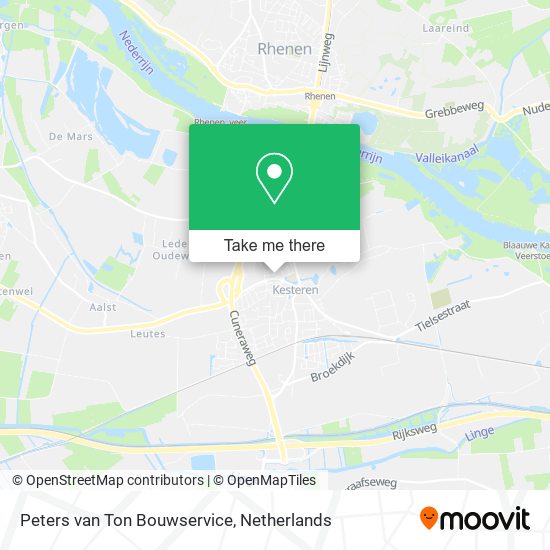 Peters van Ton Bouwservice map