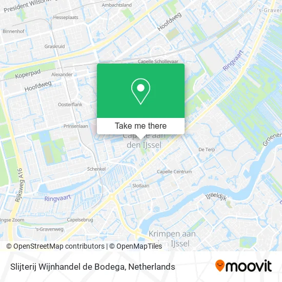 Slijterij Wijnhandel de Bodega map