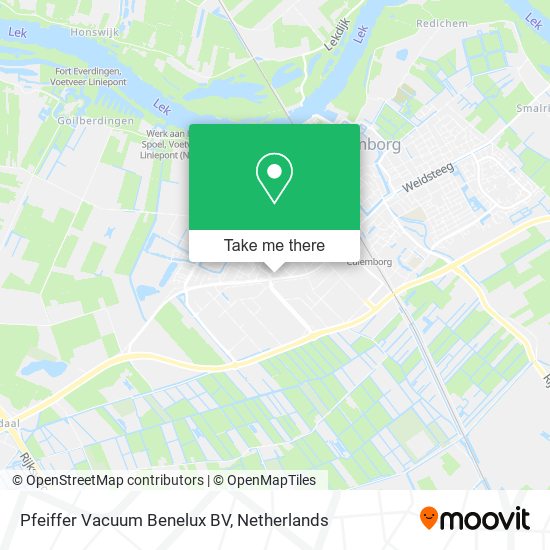 Pfeiffer Vacuum Benelux BV map