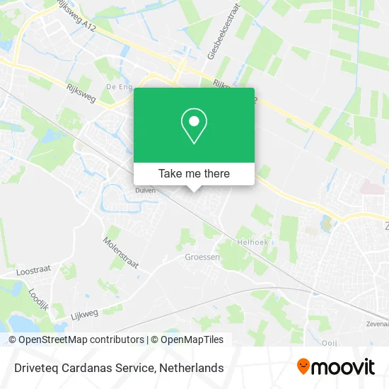 Driveteq Cardanas Service map