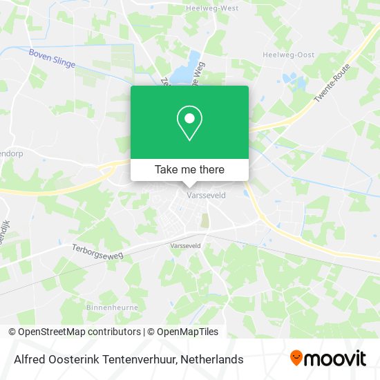 Alfred Oosterink Tentenverhuur map