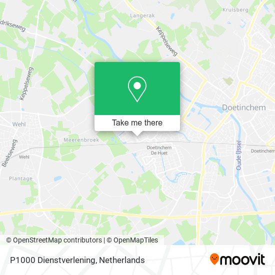 P1000 Dienstverlening map