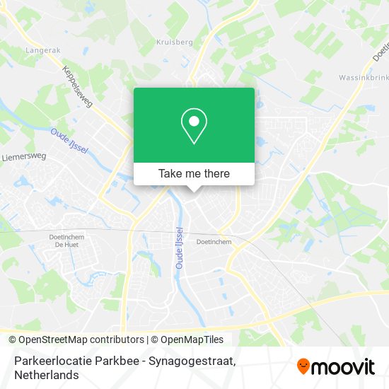 Parkeerlocatie Parkbee - Synagogestraat map