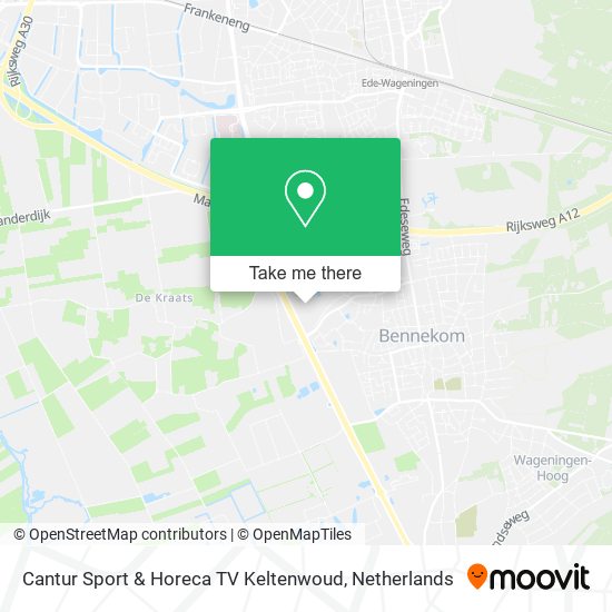 Cantur Sport & Horeca TV Keltenwoud map