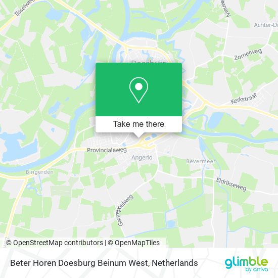 Beter Horen Doesburg Beinum West map