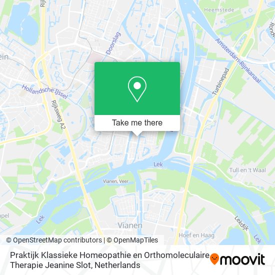 Praktijk Klassieke Homeopathie en Orthomoleculaire Therapie Jeanine Slot map