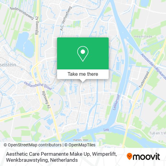 Aesthetic Care Permanente Make Up, Wimperlift, Wenkbrauwstyling map