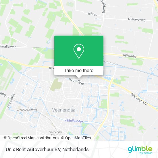 Unix Rent Autoverhuur BV map