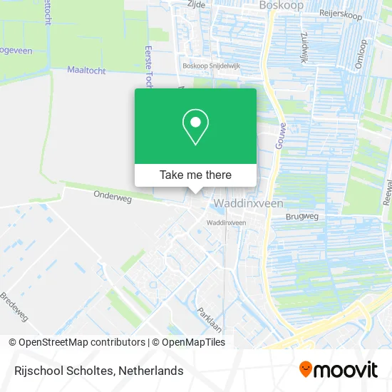 Rijschool Scholtes map