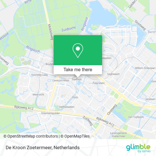 De Kroon Zoetermeer map