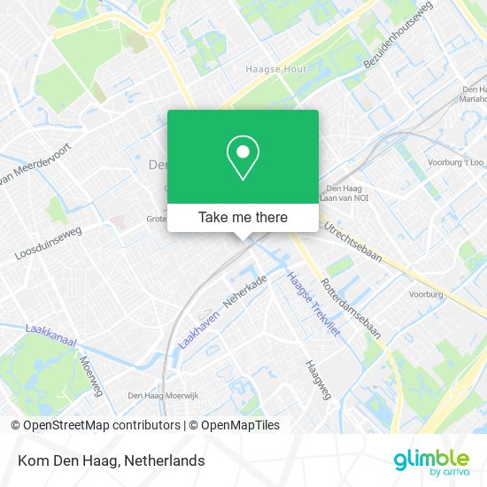 Kom Den Haag map