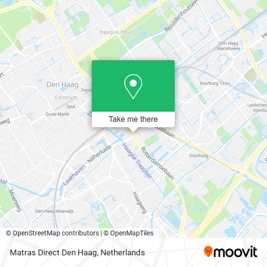 Matras Direct Den Haag map