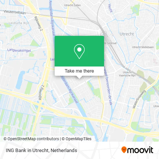 ING Bank in Utrecht map