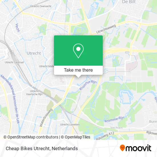 Cheap Bikes Utrecht map