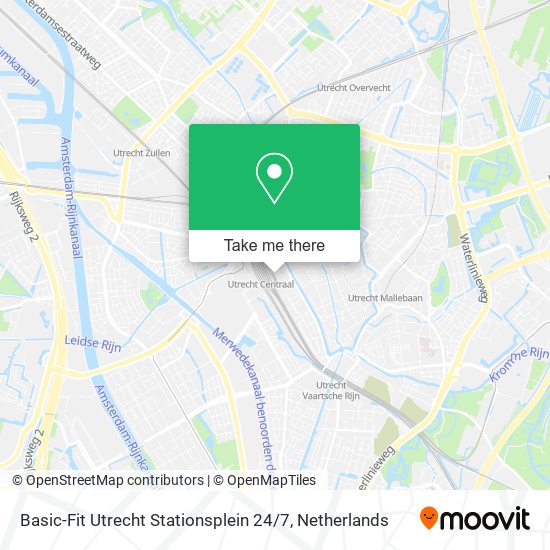 Basic-Fit Utrecht Stationsplein 24 / 7 map
