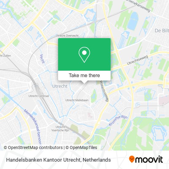 Handelsbanken Kantoor Utrecht map