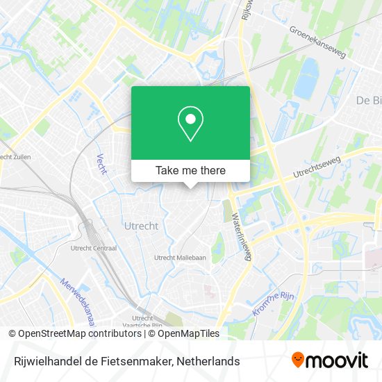 Rijwielhandel de Fietsenmaker map