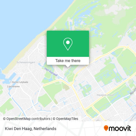 Kiwi Den Haag map