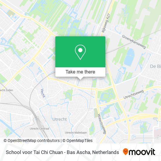 School voor Tai Chi Chuan - Bas Ascha map