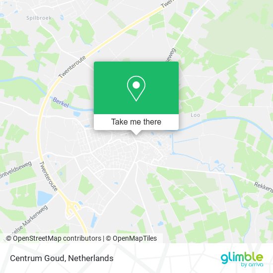 Centrum Goud map