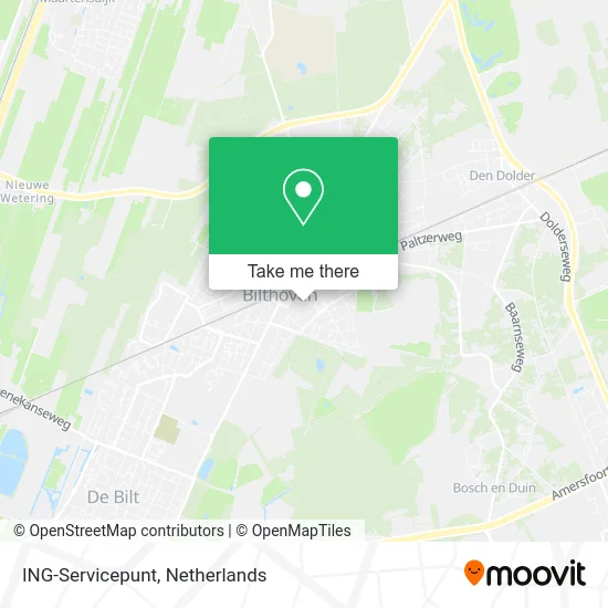 ING-Servicepunt map