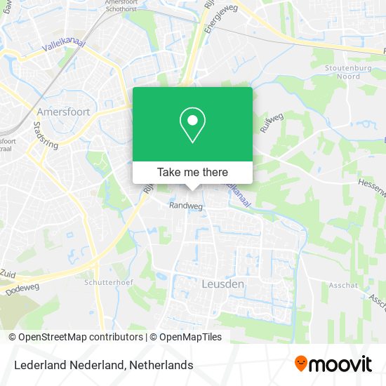 Lederland Nederland map