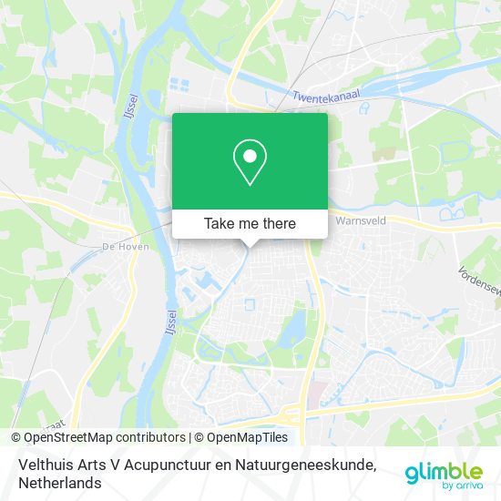 Velthuis Arts V Acupunctuur en Natuurgeneeskunde Karte